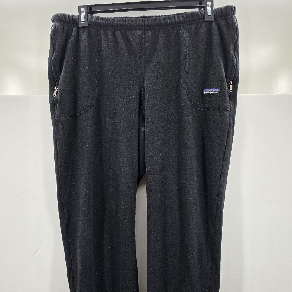 Vintage Patagonia Pants Black Mens  Polartec Fleece Made USA 90s XL